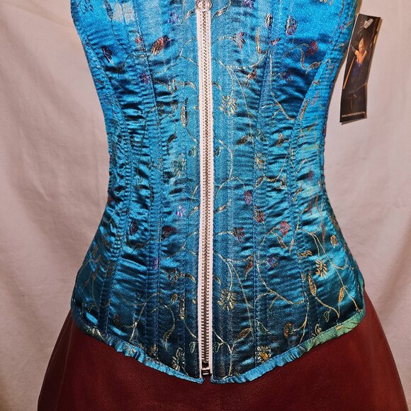 Burgundy Wine Lambskin Leather Micro mini skirt S/M - Picture 7 of 15